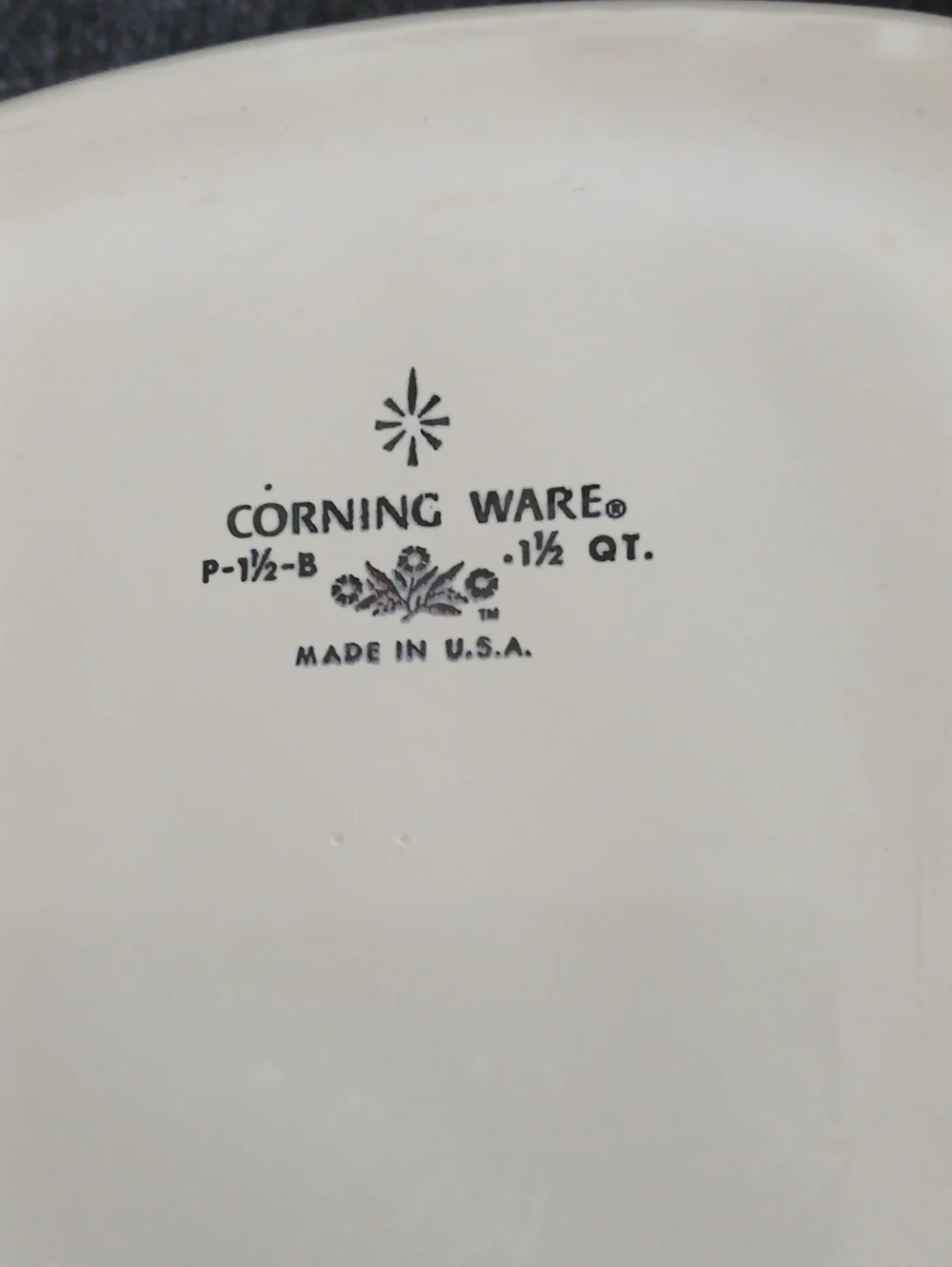 Corningware vintage blue